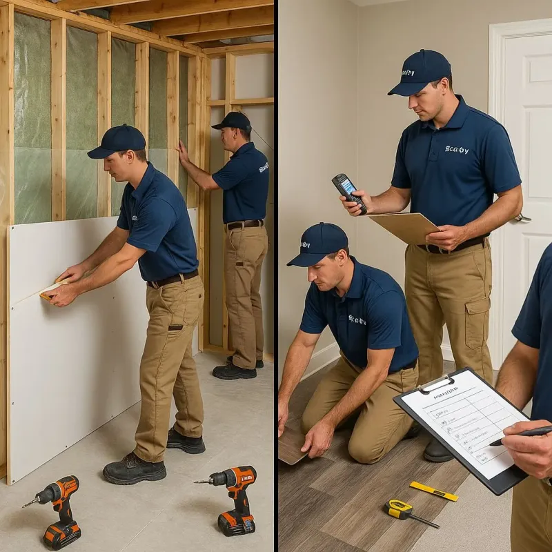 Repairs and Reconstruction process in Harlem, GA